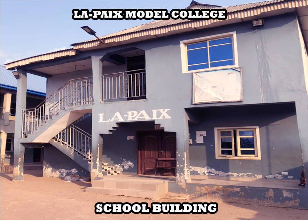 La-Paix Model College students in green uniforms